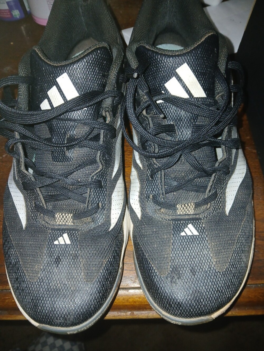 adidas Black & White Men's Athletic Running Shoes